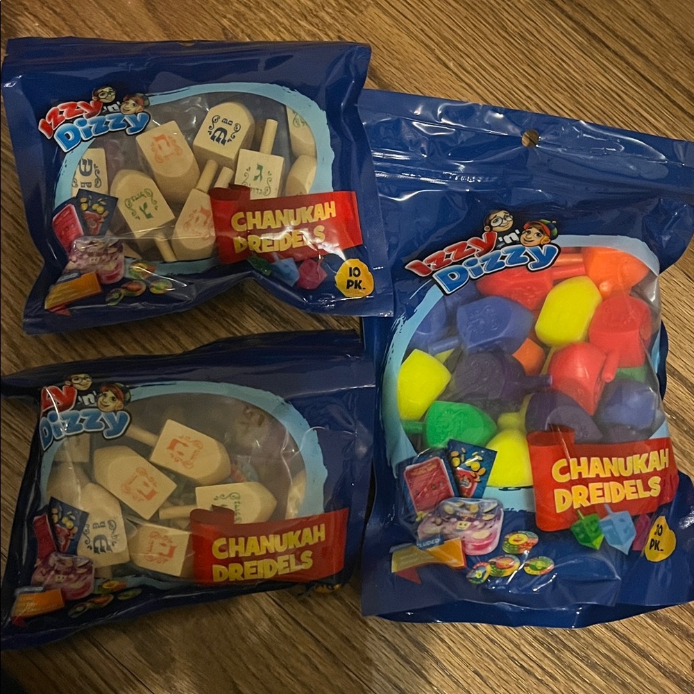 50- Chanukah Dreidels - Colorful Variety Pack